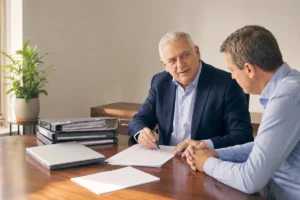 company liquidation debts hero פירוק חברה עם חובות, עורך דין בוחן עם בעל חברה את מצב החובות
